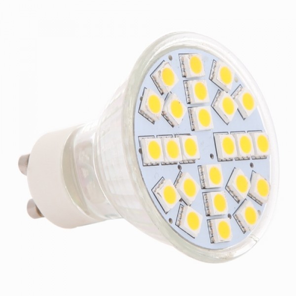 24 SMD 5050 LED Light Lamp Bulb Spotlight 5W GU10 220V-240V Energy-saving Warm White