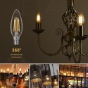 6 Packs 4W LED Light Bulb E14 LED Bulbs Warm White 2700K Vintage Style LED Lamp