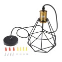 Tomshine 110-240V 0-60W Industrial Vintage Cage Pendant Light