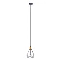 Tomshine 110-240V 0-60W Industrial Vintage Cage Pendant Light