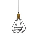 Tomshine 110-240V 0-60W Industrial Vintage Cage Pendant Light