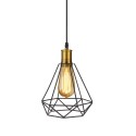 Tomshine 110-240V 0-60W Industrial Vintage Cage Pendant Light