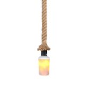 50cm E27 Hanging Pendant Ceiling Light with LED Fire Effect Bulb