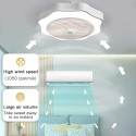 Ceiling Fan with Lighting LED Light Stepless Dimming Adjustable Wind Speed Remote Control Without Battery Modern LED Ceiling Lig