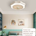 Ceiling Fan with Lighting LED Light Stepless Dimming Adjustable Wind Speed Remote Control Without Battery Modern LED Ceiling Lig