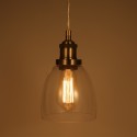 Tomshine Retro Vintage Socket Glass Pendant Light Lamp