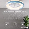 Ceiling Fan with Lighting LED Light Stepless Dimming Adjustable Wind Speed Remote Control Without Battery Modern LED Ceiling Lig