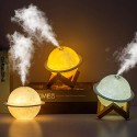 200ML USB Humidifier LED Night Light Oil Diffuser Cool Mist Maker 3 Light Modes 2 Spray Modes for Home Office Use