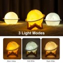 200ML USB Humidifier LED Night Light Oil Diffuser Cool Mist Maker 3 Light Modes 2 Spray Modes for Home Office Use