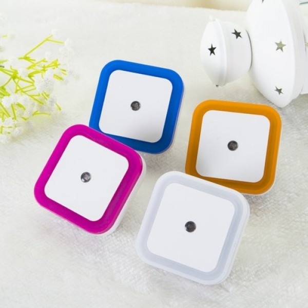 1PCS Wall-mounted Sensor Night Light Automatic On/Off LED Sensor Lights Plug into Wall Light