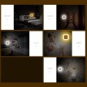 1PCS Wall-mounted Sensor Night Light Automatic On/Off LED Sensor Lights Plug into Wall Light