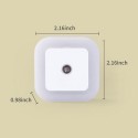 1PCS Wall-mounted Sensor Night Light Automatic On/Off LED Sensor Lights Plug into Wall Light