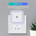 1PCS Wall-mounted Sensor Night Light Automatic On/Off LED Sensor Lights Plug into Wall Light