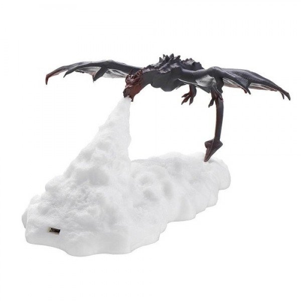 3D Printing Fire Dragon Fire Lamp Warm Night Light USB Rechargeable Home Decoration