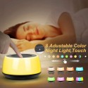 A800 Portable White Noise Sound Machine Led Colorful Night Light