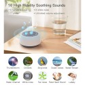 A800 Portable White Noise Sound Machine Led Colorful Night Light