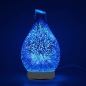 100ml Glass Aromatherapy Humidifier Aroma Essential Oil Diffuser Ultrasonic Humidifier with 7 color LED Light for Home Office