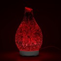 100ml Glass Aromatherapy Humidifier Aroma Essential Oil Diffuser Ultrasonic Humidifier with 7 color LED Light for Home Office