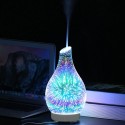 100ml Glass Aromatherapy Humidifier Aroma Essential Oil Diffuser Ultrasonic Humidifier with 7 color LED Light for Home Office