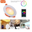 6W WiFi LED Downlights APP Control RGBCW Color Change LED Recessed Spotlights(Model FC-TD001)