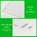 18W 6500-7000K LEDs Ceiling Light Flush Mounting Square Ceiling Lamp for Kitchen Bedroom Hallway