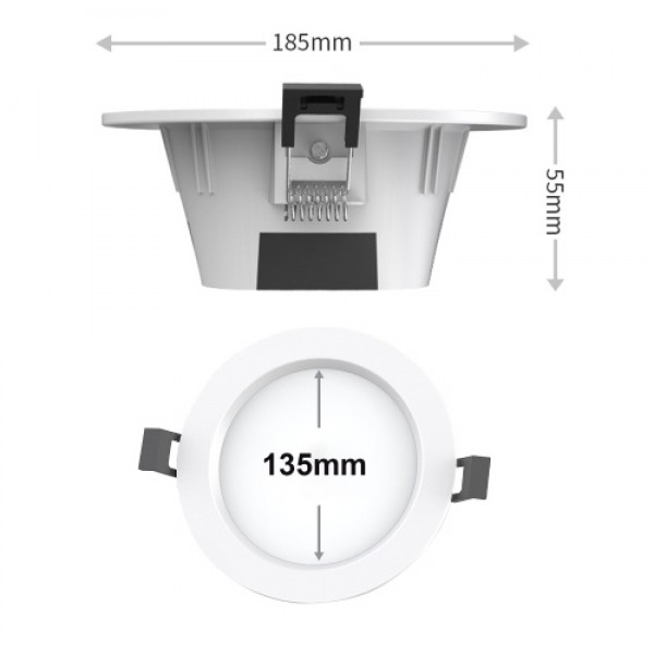 15W Smart LEDs Recessed Lighting RGBW Ceiling Panel Light APP Voice Control