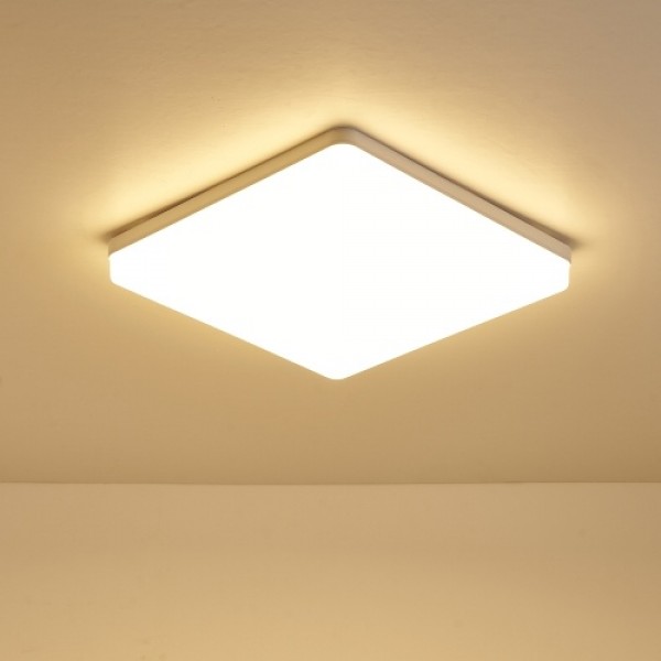 18W 6500-7000K LEDs Ceiling Light Flush Mounting Square Ceiling Lamp for Kitchen Bedroom Hallway