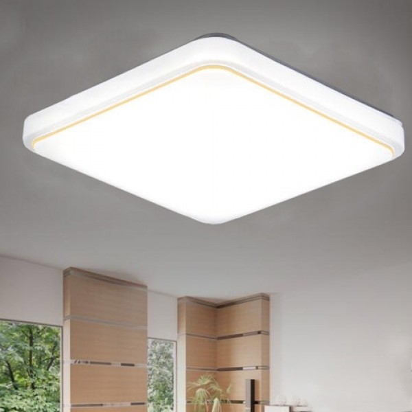 AC220V Square LED Ceiling Lamp White Color Kitchen Balcony Porch Modern Panel Light Fixture