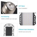 E27 60W LED Garage Light Adjustable Angle Triple Garage Light Glow Deformable Light Indoor Garage Light