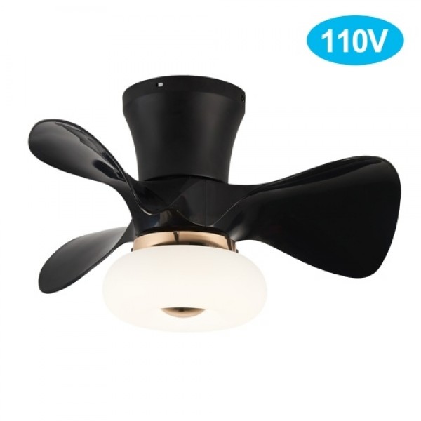 FS0021 AC220V Ceiling Fan with Lighting with Remote Control Positive Negative Rotation 3-Color Light 6-Speed Wind LED Lighting f