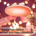 30W 110V Intelligent RGB Dimming Ceiling Lamp Wi-fi+BT 2.4G Remote Controlling Built-in Microphone and Music Player Voice Contro