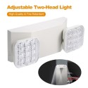 AC85-265V LEDs Emergency Light Two-Head Adjustable 1800mAh Batterys Wall-Mounted Lamp for Residential Commercial Garage And Base