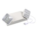 AC85-265V LEDs Emergency Light Two-Head Adjustable 1800mAh Batterys Wall-Mounted Lamp for Residential Commercial Garage And Base