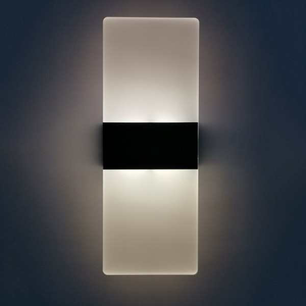 AC 85-265V 6W Modern Wall Sconce Up Down Lamp Acrylic LEDs Wall Mounted Lights Indoor Lighting