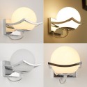 Modern Glass Ball Wall Light Wall Lamp Stylish Wall Lights Reading Lamp for Bedroom Living Room Canteen Stairs Decorative