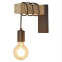 Wood Wall Lamp Industrial Design Retro Wall Lamp Fixture Living Room Decoration Wall Lamp(E27 base)