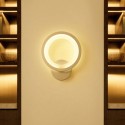 Round Wall Mount Light Vintage Wall Sconces Lighting LEDs Wall Lamp Light Fixture for Bedside Corridor Bedroom Living Room Hallw