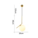 Glass Ball Wall Light Modern Wall Lamp Wall Lights Reading Lamp for Bedroom Living Room Canteen Stairs LED Lamp