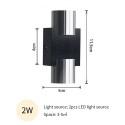 LEDs Wall Lamp Two-Sided Lighting 176-265V Indoor Wall Sconces Aluminum Exterior Lights