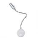 Tomshine 3W LED Wall Light Bedside Lamp Soft Flexible Adjustable Tube With Switch