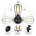 CalmGeek A C220V-230V 60W E27 Grapefruit Shape Design Wall Mounted Light