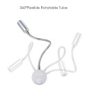 Tomshine 3W LED Wall Light Bedside Lamp Soft Flexible Adjustable Tube With Switch