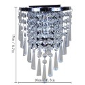 Semi Circular Wall Light Lamp Lighting in Crystal for Living Room Bedroom