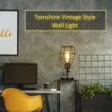 Tomshine AC 220-240V Wall Light Shade E27 Base with Switch Indoor Wall Sconce Vintage Style Lampshade for Bedroom Living Room Po