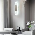 Modern Wall Lamp Elliptical Interior Decoration LEDs Simple Wall Lamp Mirror Light Hard-Wired Wall Lamp 13W Suitable for Living 