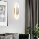 Modern Wall Lamp Elliptical Interior Decoration LEDs Simple Wall Lamp Mirror Light Hard-Wired Wall Lamp 13W Suitable for Living 