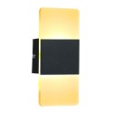 LED Wall Lamp Rectangle AC85-265V Bedside Corridor Wall Lamp Home Decorative Aluminum Light Fixture(14x6cm)