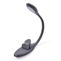 Rechargeable Book Light Clip-on Reading Light Eye-Care LED Light 3 Color Temperature Stepless Dimming with Magnet for Bookworms 