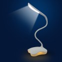 L-ED Desk Lamp 3 Levels Adjustable Brightness Dimmable Sensitive T-ouch Design Flexible Bendable Tube USB