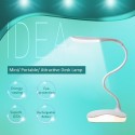 L-ED Desk Lamp 3 Levels Adjustable Brightness Dimmable Sensitive T-ouch Design Flexible Bendable Tube USB